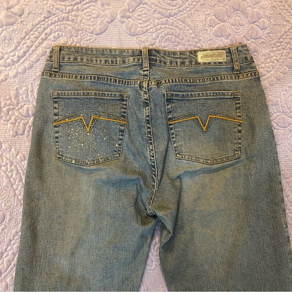 Votre Nom Jeans with rhinestone.  Size 12 - Picture 5 of 10